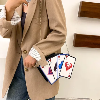Yeni Poker Tasarım Perçinler kadın çantalar ve Çanta Omuz Zincir Çanta Tasarımcısı Küçük Crossbody Çanta Kadın el çantası Pu Deri