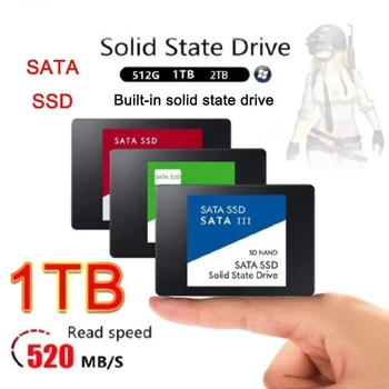 SATA SSD 120 GB 2.5 İnç Yüksek Hızlı SSD 240 GB 480 GB 500 GB 512 GB HD 1 TB Dahili SSD 2 TB Katı Hal Sürücü İçin Laptop SSD Dizüstü
