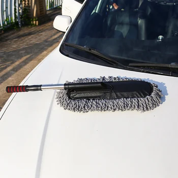 Araba yıkama paspas silgi araba fırça araba silgi araba paspas toz süpürme teleskopik saplı yumuşak kıl balmumu fırça balmumu çekici