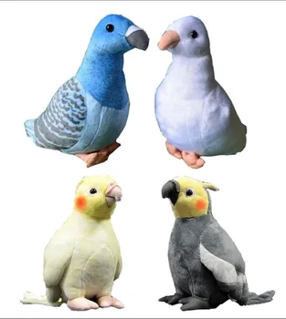 Ücretsiz Kargo Sevimli Cockatiel peluş oyuncaklar Yumuşak Doldurulmuş Hayvanlar peluş oyuncak Çocuklar İçin Bebek noel hediyesi