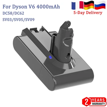 Dyson V6 Pil İçin DC62 21.6 V 4000mAh Elektrikli Süpürge Pil SV09 SV07 SV03 DC58 DC61 DC62 DC74 V6 DC74 V6 965874-02