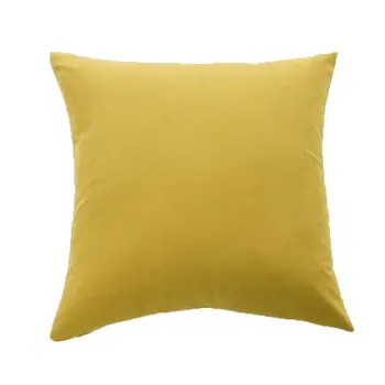 düz renk sarı turuncu yastık kılıfları 40*40 45*45 50*50 55*55 60*60 cm hiçbir iç yastık kanepe X100 için almofada kapakları
