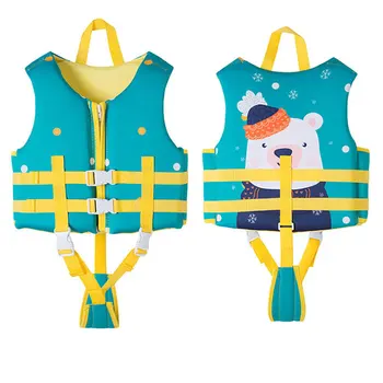 Neopren Can Yeleği Çocuklar Çocuklar İçin Yüzme Kayık Can Yeleği Ceketler Erkek ve Kız Su Sporları Güvenlik Ekipmanları Sürüklenen Yelekler