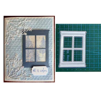 Yeni pencere Çerçevesi 2023 Metal Kesme Ölür DIY Scrapbooking ve Kart Yapımı için DecorativeBlade Yumruk Kesim Kabartma Şablonlar