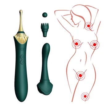 Zalo Bess G-spot Vibratör Zarif Yumuşak Silikon Klitoral Stimülasyon Usb Çift Motorlu Retro Masaj Yetişkin Seks Oyuncakları Kadınlar İçin