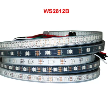 1 m/2 m/3 m/4 m / 5 m WS2812B Akıllı piksel led şerit ışık; 30/60/144 piksel/leds / m; WS2812 IC; IP30 / IP65 / IP67, DC5V led lamba bant