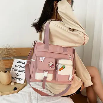 2022 tasarımcı çantaları Kadın Çantası Gençlik bayan çanta Tote omuz çantaları Büyük Kapasiteli Dikey Naylon Crossbody Çanta Çantası