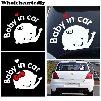 Sıcak Satış Araba styling 3D Karikatür Çıkartmalar Bebek Araba Uyarı Araba Sticker Bebek Araba Aksesuarları Sticker vinil Çıkartmaları