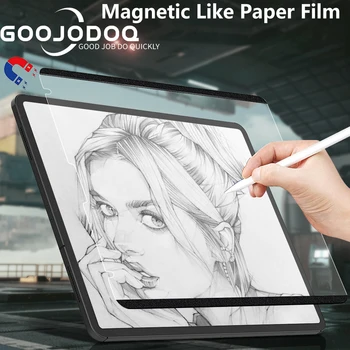 Kağıt gibi Manyetik Ekran Koruyucu için iPad 12 9 2021 Pro 11 Hava 4 Hava 5 10.2 için iPad 7th 8th 9th Nesil Ekran Koruyucu