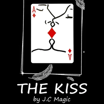 Öpücük Kartı JC Sihirli Hileler Görsel Romantik Kart Sihirbaz Yakın Sokak Illusion Hile Mentalism Bulmaca Oyuncak tur de magie