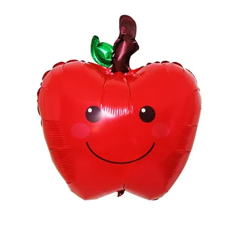 1 Adet Elma Folyo Balonlar Doğum Günü Meyve Kırmızı Elma Helyum Globos Balon Hello Yaz Parti Dekor Bebek Duş Süslemeleri Kaynağı