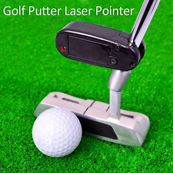Siyah Golf Atıcı lazer işaretçi Koyarak Eğitim Amaç Hattı Düzeltici Geliştirmek Yardım Aracı Uygulama Golf Aksesuarları