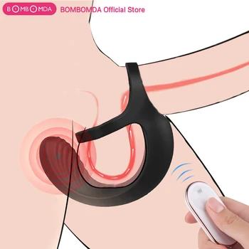 Vibratör Erkek Penis Yüzükler Gecikme Boşalma Penis titreşimli halka Klitoral Erotik Yetişkin Seks Oyuncakları Erkekler için Erkek masturbator