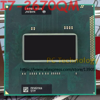 Orijinal Intel Core İ7-2670QM SR02N CPU İ7 2670QM işlemci 2.2 GHz-3.1 GHz L3 = 6 M Dört çekirdekli ücretsiz kargo desteği HM65 / HM67
