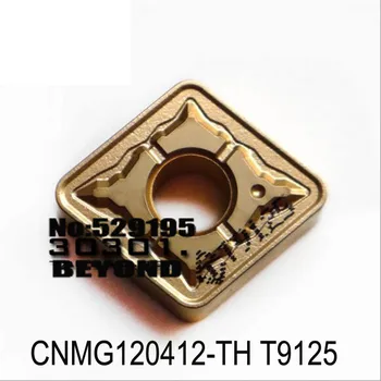 Orijinal CNMG CNMG120412-TH CNMG120416-TH T9125 Karbür İnsert Torna CNC torna kesici aletler inserto para torno