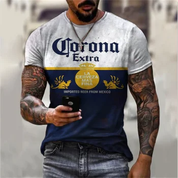 Erkek t-shirtü Moda yeni 3D dijital baskı yaz sıcak satış kısa kollu yuvarlak boyun erkek spor retro tarzı tişört Üst