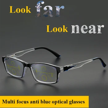 BOYSEEN Ilerici Multifokal okuma gözlüğü Uzak ve Yakın Zoom Anti-Blu-ray Gözlük Bahar Bacak okuma gözlüğü 2823