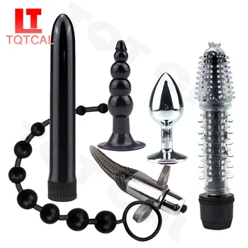 Yetişkin Erotik Seks çiftler için oyuncaklar Anal Plug Silikon Arka Titreşimli g-spot Vibratör Orgazm masaj sopası Kadın Seks Ürünleri