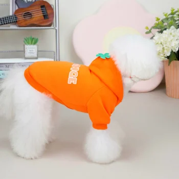 Köpek Giysileri Hoodies kapüşonlu eşofman üstü Sıcak Jersey Küçük Köpekler Giyim Sonbahar Kış Evcil Hayvan Ürünleri Yavru Kedi Hoody Kostüm Pug York