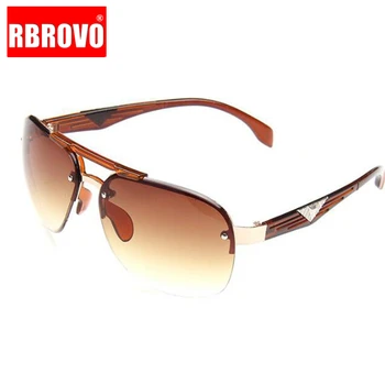 RBROVO 2021 Vintage Klasik Güneş Gözlüğü Adam Sürüş Büyük Çerçeve güneş gözlüğü Kadınlar Marka Tasarımcısı UV400 Sürüş Oculos De Sol