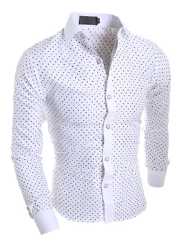 Yeni Varış erkek Katı Gömlek Pamuk Casual Gömlek Moda Tasarım erkek Elbise Gömlek
