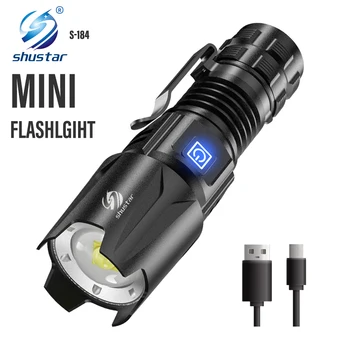 Güçlü MİNİ LED el feneri ile P50.2 Lamba Boncuk Taktik Torch Süper Taşınabilir Şarj Edilebilir Lamba İçin seferler, avcılık, vb.
