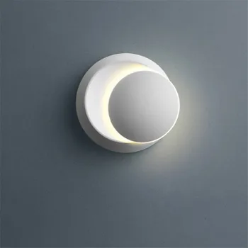 YIYANG 360 Derece Rotasyon LED duvar Lambası ayarlanabilir başucu Lambası yaratıcı DIY ay Duvar lambası Modern Koridor Yuvarlak Lamba Lampu LED