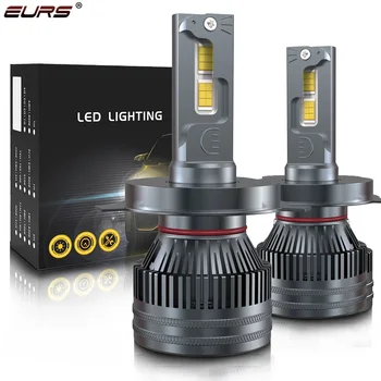 EURS P6 110 W LED ışıkları H7 H4 LED araba Far H11 H8 H9 H1 HB3 9005 HB4 9006 9012 LED ampuller sis farları 6500 K otomatik lamba 12000LM