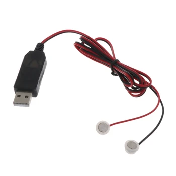 USB Manyetik şarj aleti kablosu için 3.7 V 14500 16340 26650 Akıllı Şarj Edilebilir Lityum Pil Şarj Hattı Kablosu 1m Evrensel
