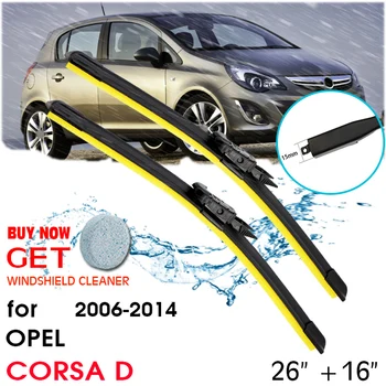 Araba Bıçak Silecek Pencere Cam Kauçuk Silikon Dolum Silecek Opel CORSA D 2006-2014 İçin LHD / RHD 26