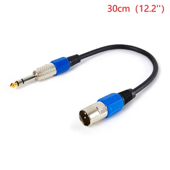 6.35 mm (1/4 İnç) 3 Pin XLR Dengeli Kablo, 1/4 İnç Erkek-Erkek TRS kablo kordonu Mikrofon, Platform, DJ Pro Ve Daha Fazlası İçin