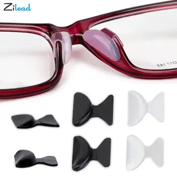 Zilead 5 Çift Yumuşak Silikon Gözlük burunluklar Brace Destek Gözlük Güneş Gözlüğü kaymaz Burun Pedi Gözlük Aksesuarları Gözlük