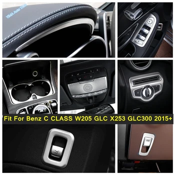 Arka Bagaj Anahtarı Düğmesi / Okuma İşığı Lambası Kapağı Trim İçin Mercedes Benz C sınıfı W205 GLC X253 GLC300 2015 - 2021 Aksesuar