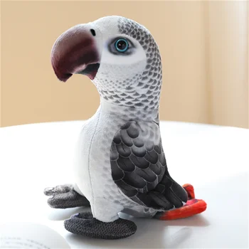 Yeni 20 * 20 cm Yaratıcı Kuşlar Peluş Papağan Renkli Oyuncak Dolması Gerçekçi Hayvan Komik Simülasyon Bebek Odası Dekor Arkadaşlar İçin Hediyeler