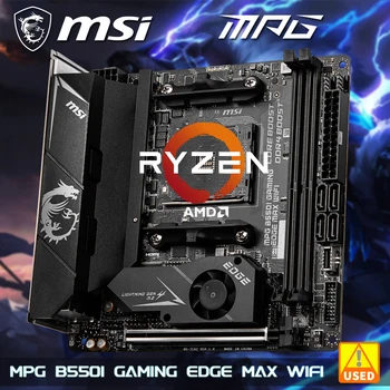 MSI MPG B550I Oyun Kenar MAX WıFı Oyun Anakart AMD AM4 DDR4 PCIe 4.0 M. 2 HDMI Wı-Fı AX Mını-ITX AMD Ryzen 5000 Serisi CPU