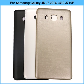Yeni Samsung Galaxy J5 J7 2016 J510 J710 J510F J710F Pil arka kapak Arka Kapı Plastik Panel Konut Case Hiçbir NFC Değiştirin