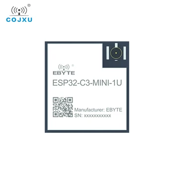 ESP32 2.4 G Wifi Kablosuz Modülü COJXU ESP32-c3-mını-1U 20dBm IEEE802. 11b/g / n UART I / O IPEX3 Anten Güç Tüketimi Modülü