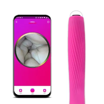 Yeni HD USB Şarj Edilebilir dijital video kolposkop vajinal muayene için Görsel endoskop vajina vibratör bayanlara seks oyuncak