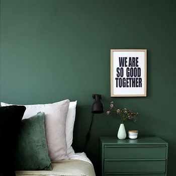 Koyu yeşil su geçirmez düz renk kendinden yapışkanlı duvar kağıdı İskandinav yatak odası oturma odası düz renk duvar kağıdı kendinden yapışkanlı
