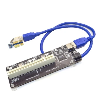 PCIE PCI-E PCI Express X1 PCI Yükseltici Kart Otobüs Kartı Yüksek Verimli Adaptörü Dönüştürücü USB 3.0 Kablosu masaüstü bilgisayar ASM1083 Çip