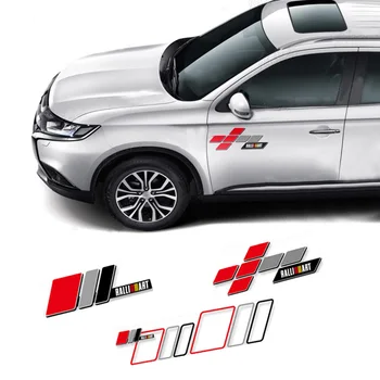 Spor Yarış Vücut Yan Kapı Ralliart Sticker Çıkartması Vinil Grafik Mitsubishi Lancer Evolution ASX Outlander Pajero