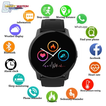 Spor akıllı saat Erkekler Kadınlar akıllı bilezik Çağrı Hatırlatma Uyku Tracker Spor Modu Arama Merkezi smartwatch kardiyo Led Saat
