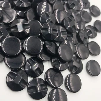 50 adet 12mm Siyah Reçine Düğmeler Giyim Dikiş Aksesuarları PT168