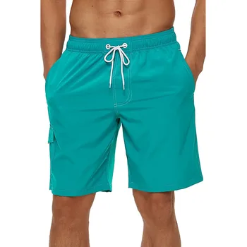 Mayolar Adam 2023 Yaz plaj şortu Örgü Kaplı Mayo Kurulu Şort Erkek erkek mayoları Mayo Spor Giysileri