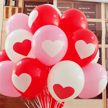 10 adet 10 inç 2.2 g Kalp Lateks Balonlar Doğum Günü Düğün Kaynağı Lateks Balonlar Parti Aşk Hava Balon topları Çocuklar Şişme Oyuncaklar