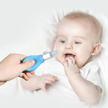 Bebek silikon burun aspiratörü pompası tipi yenidoğan soğuk burun mukus temizleyici antibackflow bebek burun aspiratörü güvenli ve toksik olmayan