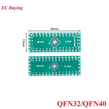 10 ADET QFN32 QFN40 Transfer Kurulu Adaptörü PCB Pinboard SMD DIP40 DIP32 DIP Pin IC Test Plakası 0.5 mm 2.54 mm Pitch Dönüştürücü Çorap