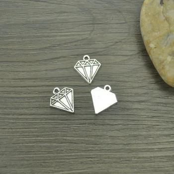 20 adet / grup üçgen Antik Gümüş Kaplama Bilezikler Charm Kolye Moda Takı Yapımı Bulguları DIY Charms El Yapımı J276