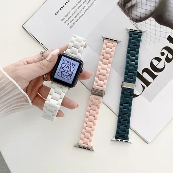 Şeker Renk Kayış apple saat bandı 41mm 45 38 42 44 40mm Yerine Bilek Watchband Kemer iwatch serisi 7 6 5 4 3 Aksesuarları