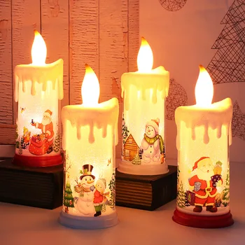 Noel Mum ışığı Süsler 2021 noel dekorasyonları Merry Christmas Süslemeleri Ev için Navidad Yeni Yıl 2022 Noel Krest